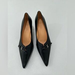 Lloyd Germany Women pointed Heels black buckle straps 100%leather black9 | 9.5